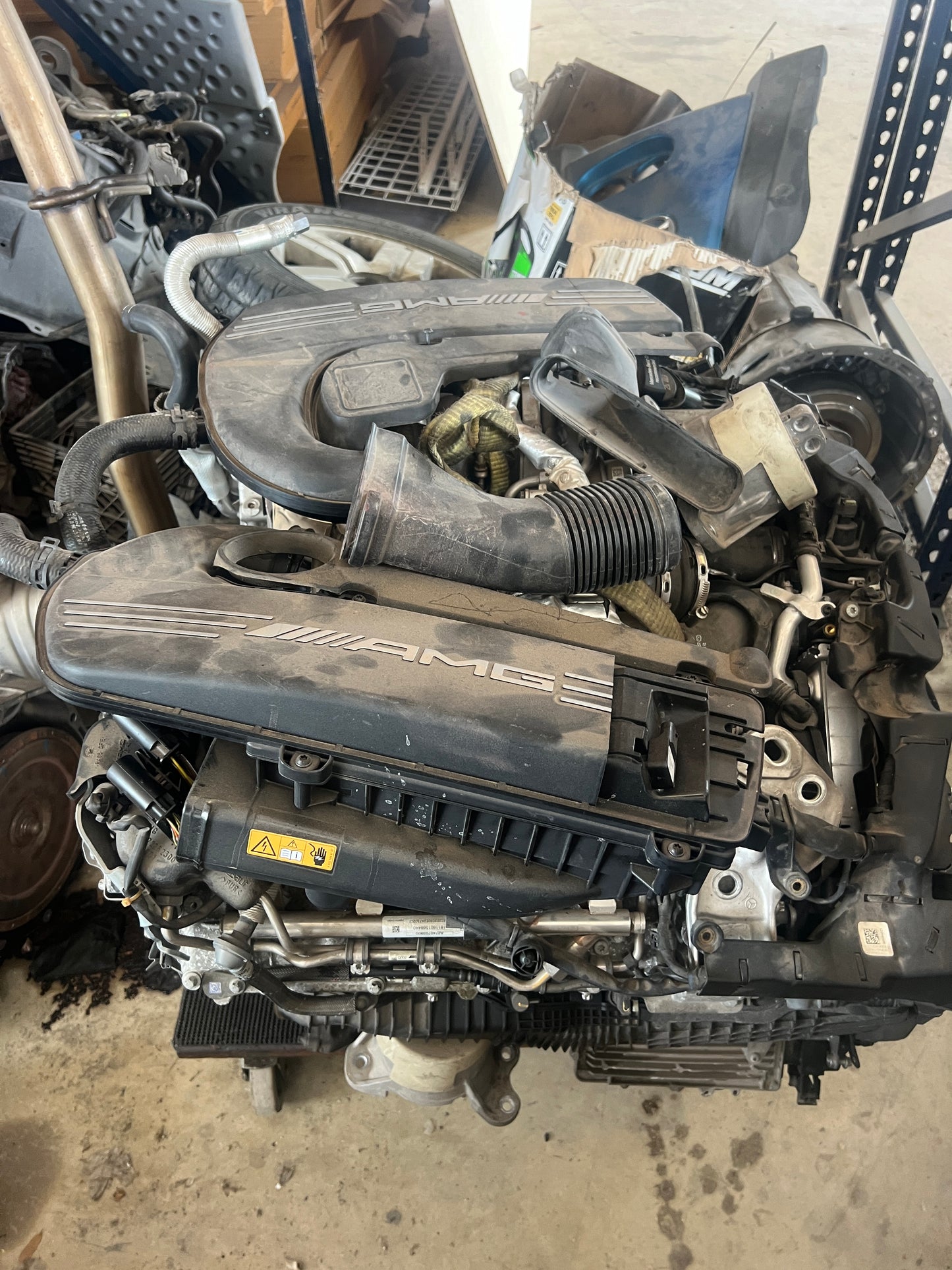 2018-2021 MERCEDES X253 GLC63 4.0L M177 AWD ENGINE MOTOR TURBO ASSEMBLY OEM